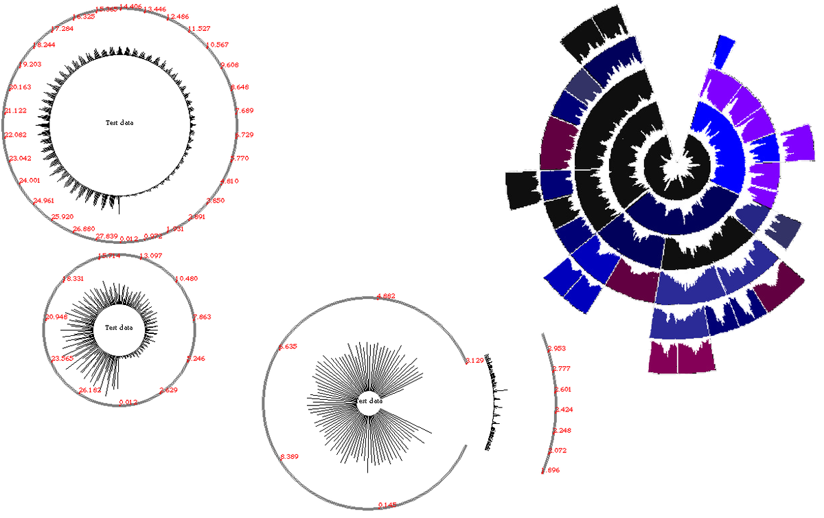 Dynamic Aggregation with Circular Visual Designs